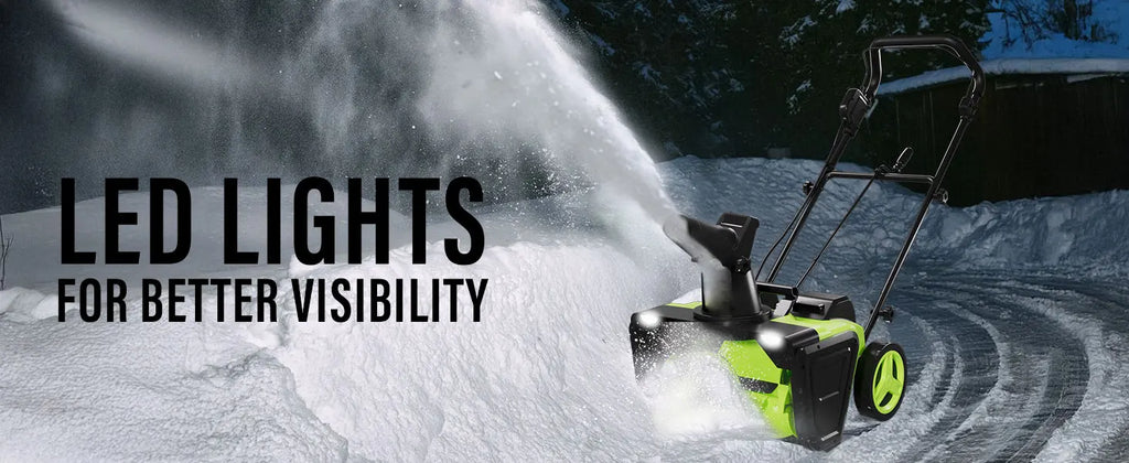 Deli Steelite 42V 20" Cordless Snow Blower – 850 Lbs/Min, Dual 4.0Ah Batteries & Charger Included – Effortless Snow Removal