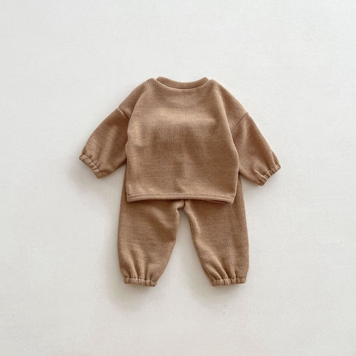 🐻 Infant Baby Unisex Bear Head Long-Sleeved Combo Set 🐾